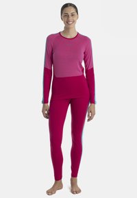 icebreaker MERINO 200 MID WEIGHT SONEBULA - Maglietta a manica lunga - DARK PINK