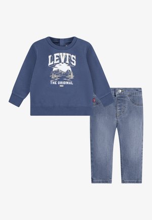 Levi's® MOUNTAIN CREW  & PANT SET - Sweatshirt - vintage indigo