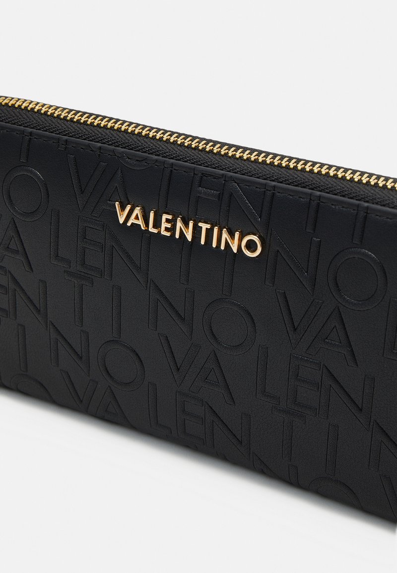 Valentino Zero Re Porte-Monnaie Femme Compact – Fermeture Éclair, Cuir PU Orange Terre Cuite, Compartiments Cartes Et Monnaie