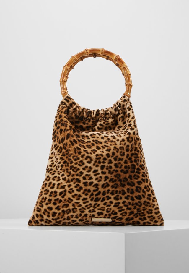 CIRCLE HANDLE POUCH - Håndveske - beige