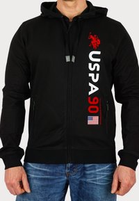 U.S. Polo Assn. Tröja med dragkedja - black