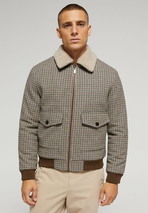 MET PIED-DE-POULE DESSIN - Winter jacket - beige