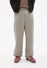 PULL&BEAR DARTED - Trousers - taupe