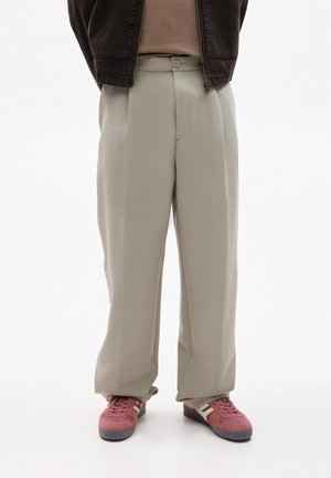 PULL&BEAR DARTED - Trousers - taupe