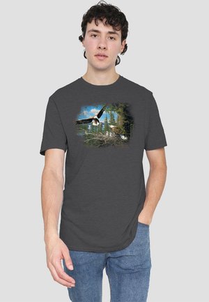 WILDLIFE SPRING BALD EAGLES - Print T-shirt - anthracite