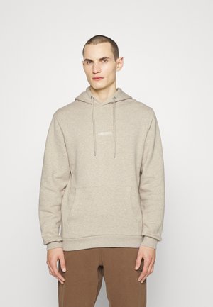 NOUVEAU LENS HOODIE - Felpa - light sand melange/ivory