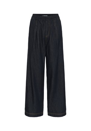 InWear, GLENNIW PULLON PANTS - Wide Leg - dark denim