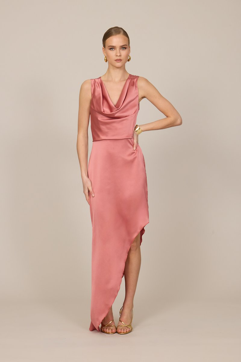 dusty rose pink formal dresses Veni Infantino Embellished Dress & Cape, Dusty Rose Pink main image 1
