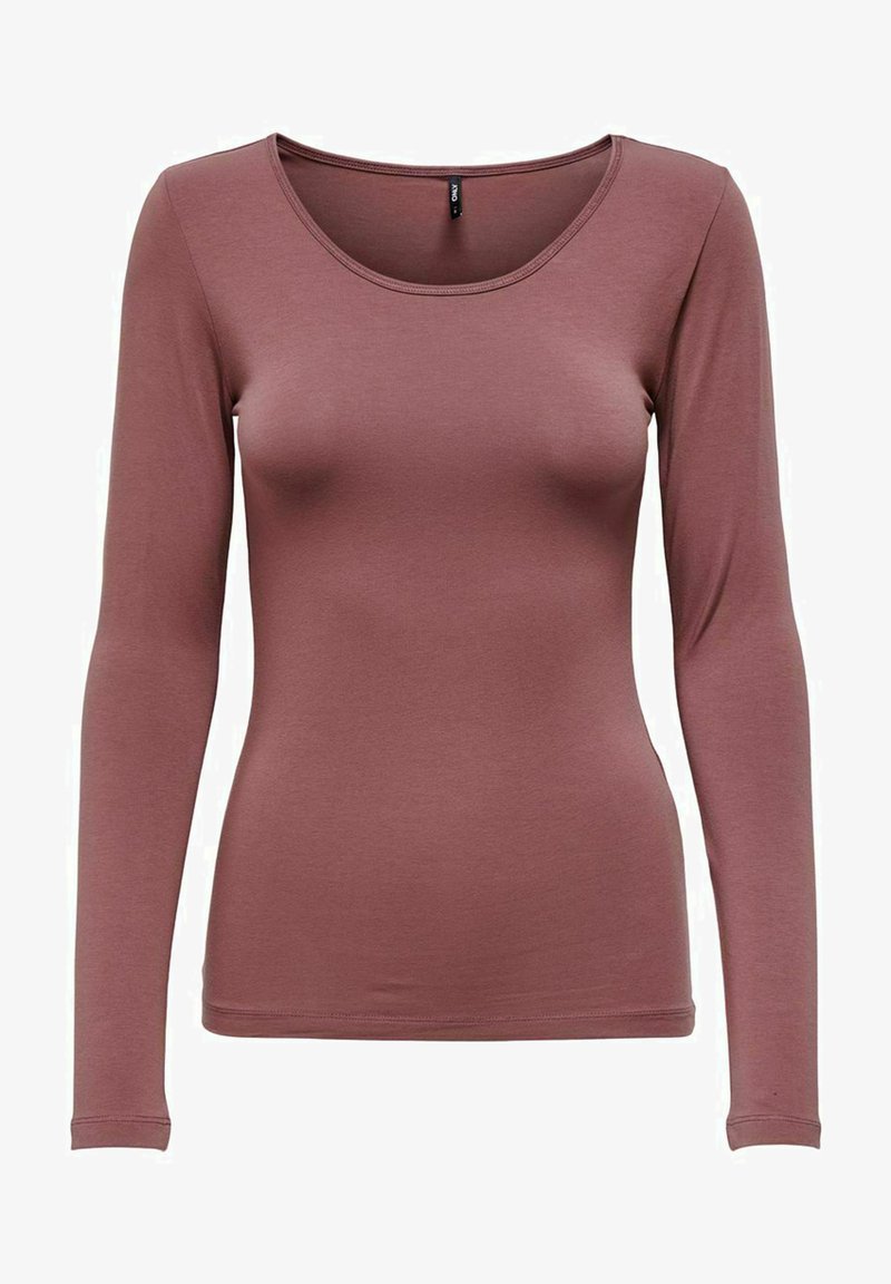ONLY BASIC - Long sleeved top - rose brown