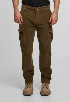 JAMO - Pantalon cargo - dark olive