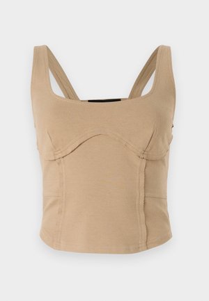 UGG LENNOX TANK - Top - silver taupe