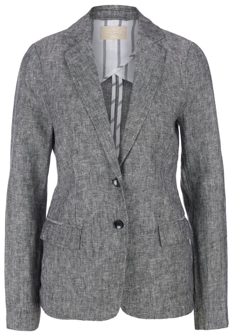 Damen Leichte Jacken | s.Oliver Blazer black melange/schwarz meliert - YK04120 Damen Leichte Jacken | s.Oliver Blazer black melange/schwarz meliert - YK04120