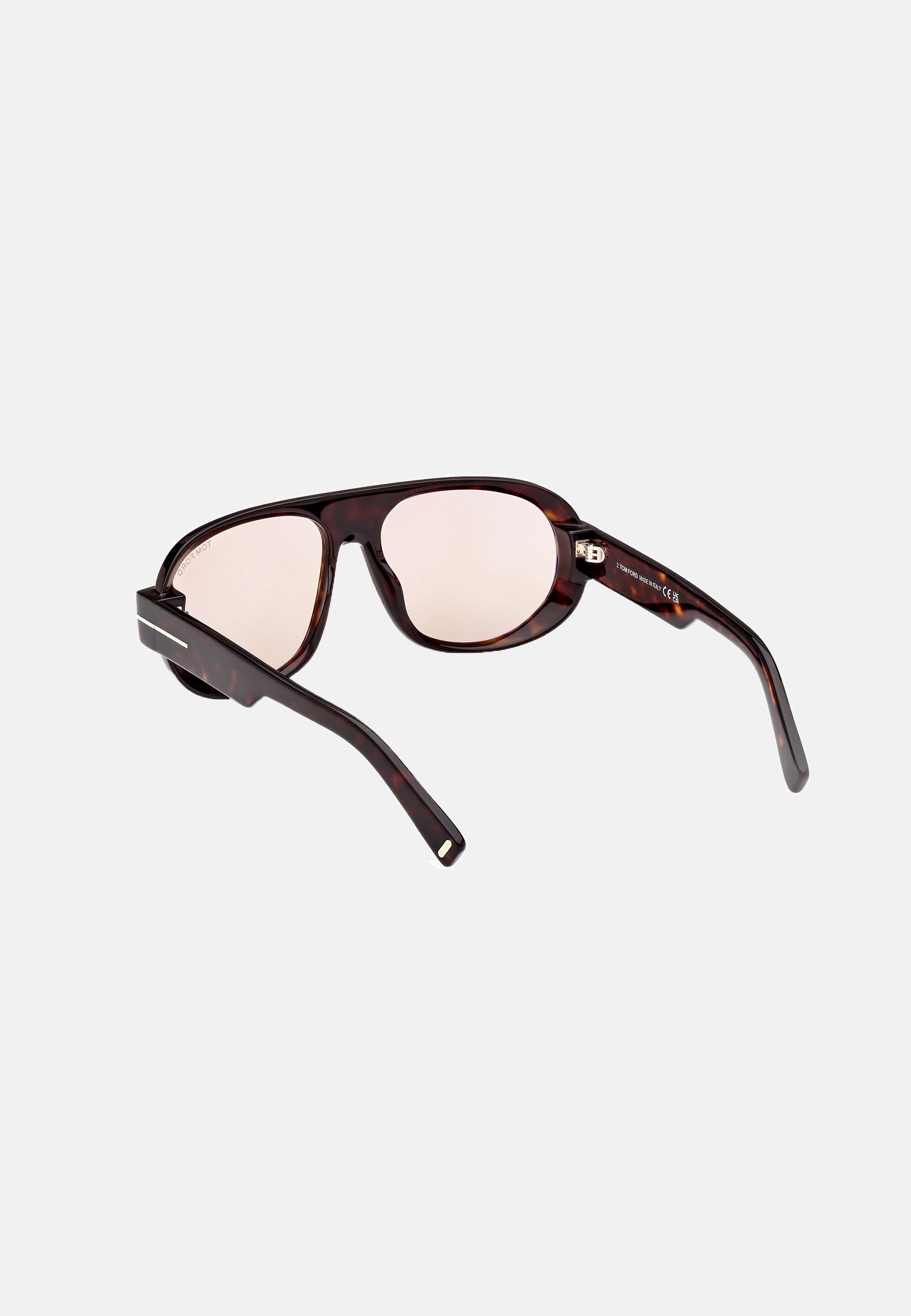 Tom Ford ACETATO - Sunglasses - avana scuro-marrone/dark