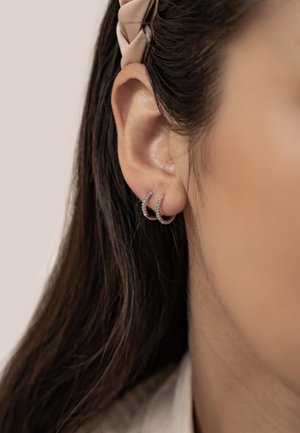 Hey Happiness, EMERALD SET - Earrings - silver-coloured