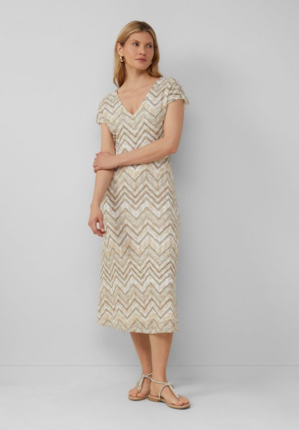 Strickkleid - helles beige