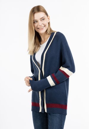 DreiMaster, DREIMASTER STRICKJACKE MIT KNÖPFEN - Strickjacke - marine mehrfarbig
