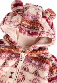 Next COSY REGULAR FIT - Flísová bunda - caramel brown pink print