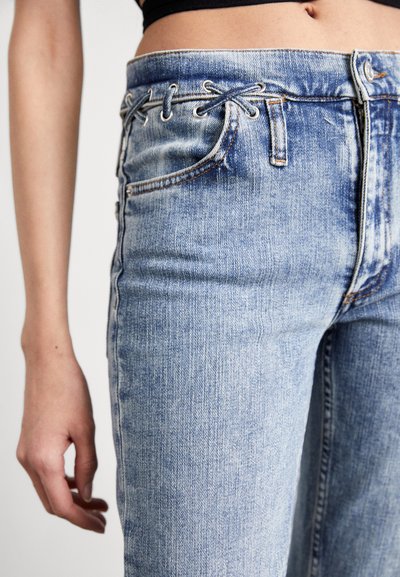 Maje PARFAITEYE - Straight leg -farkut - bleu