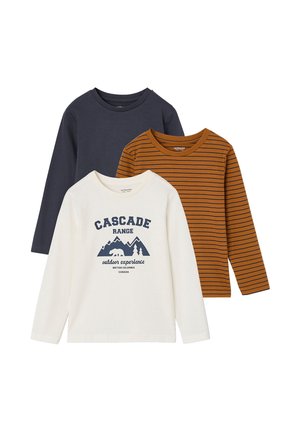 Vertbaudet, VERTBAUDET 3ER-PACK SHIRTS JUNGEN BASIC - Langarmshirt - karamell