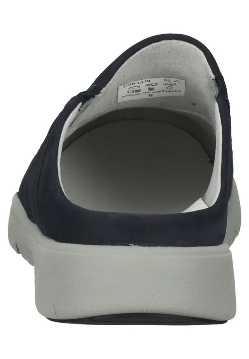 Herren Sandalen | Pius Gabor Pantolette flach dunkelblau/blau - UA29018 Herren Sandalen | Pius Gabor Pantolette flach dunkelblau/blau - UA29018
