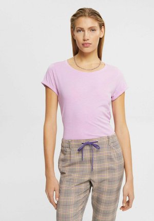 SLUB ROUND NECK - Basic T-shirt - lilac