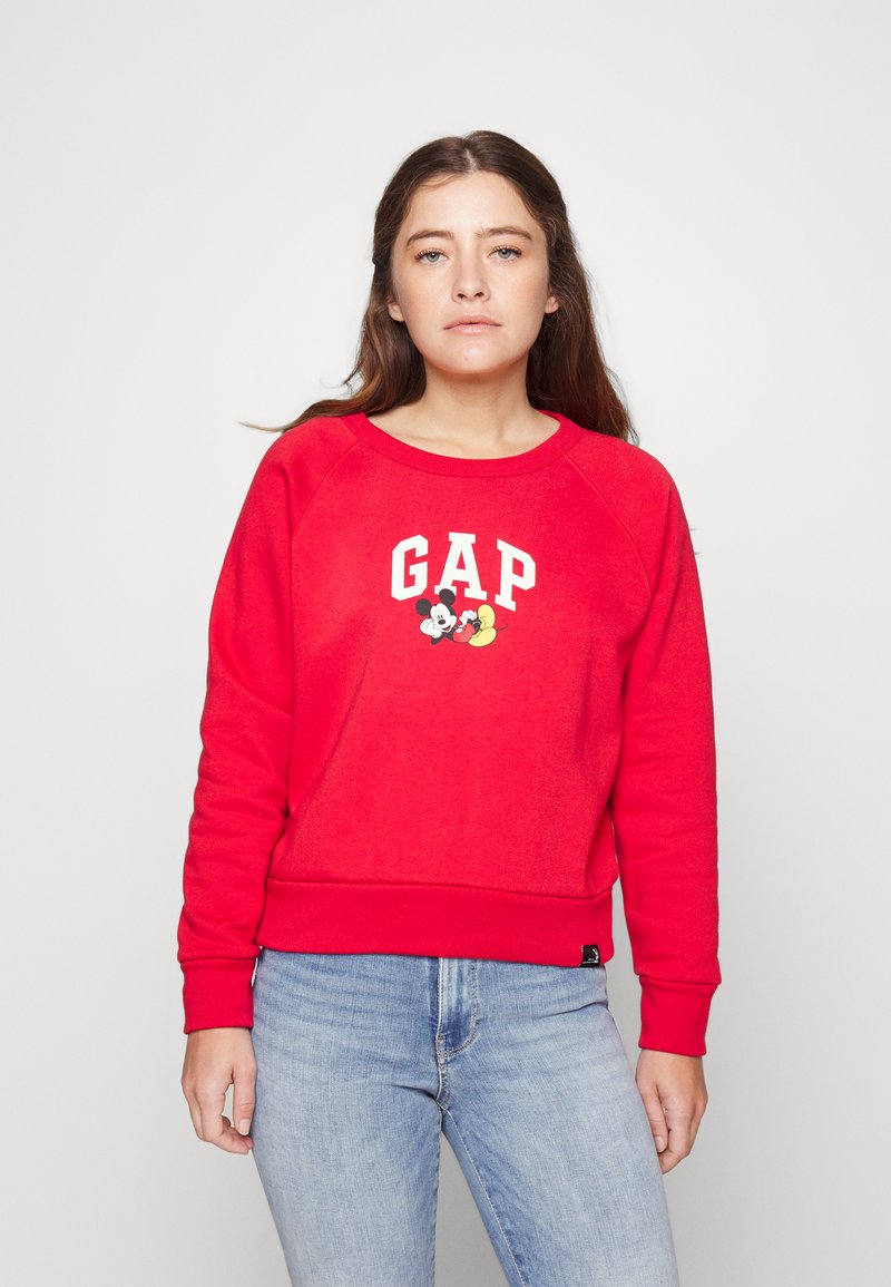 GAP Petite DISNEY LOGO CREW Sweatshirt modern red/rot Zalando.de