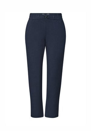 Street One, SLIM-LEG PANTS WITH BUCKLE DETAIL - Pantalon classique - darkest blue