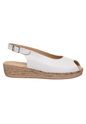 Sandalias de cuña - blanco
