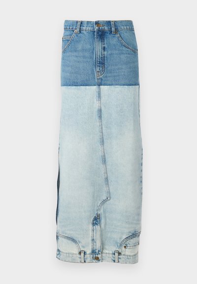 A.W.A.K.E. MODE MIRROR EFFECT SKIRT - Gonna di jeans - blue