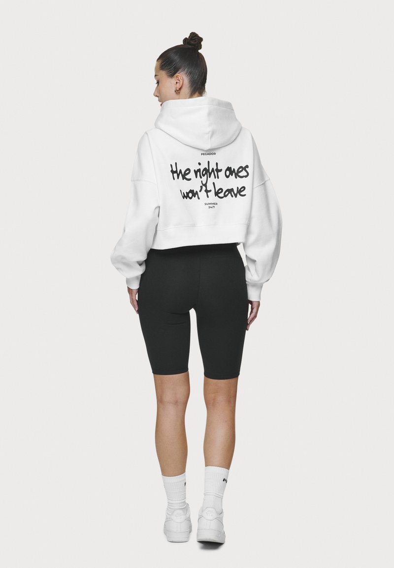 Pegador ALEJA LOGO CROPPED JACKET - Sweater met rits - white