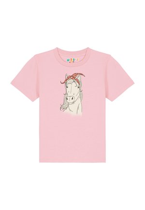 watapparel PFERD - T-shirt print - cotton pink