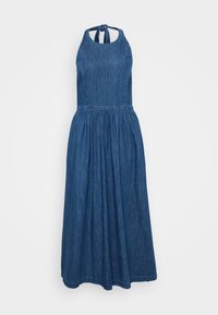 HALTER TENTOR - Maxikjole - medium wash