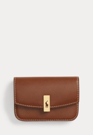Polo Ralph Lauren, POLO ID LEATHER FOLD-OVER CARD CASE - Business card holder - cuoio