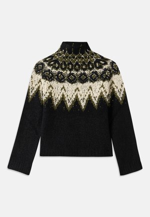 LIZZY SWEATER - Svetrík - black