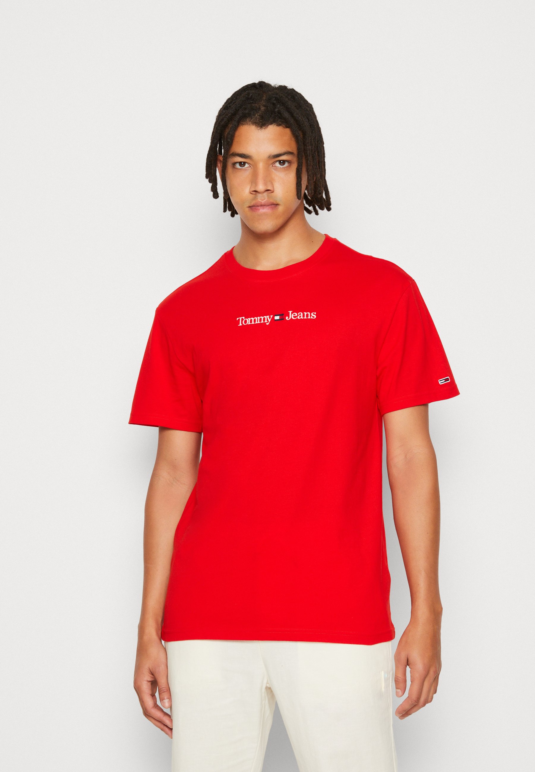 red tommy jeans t shirt