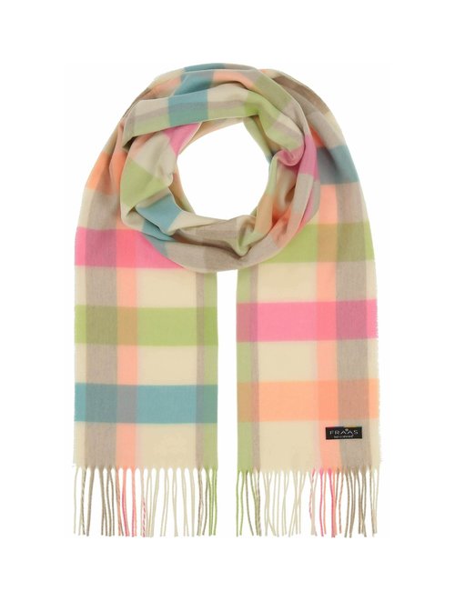 FRAAS PLAID KARO CASHMINK - Sjaal - rabbit/donkerroze
