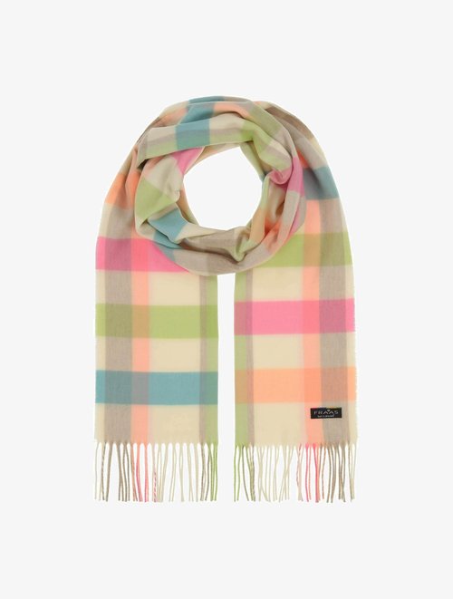 FRAAS PLAID KARO CASHMINK - Sjaal - rabbit/donkerroze FRAAS PLAID KARO CASHMINK - Sjaal - rabbit/donkerroze