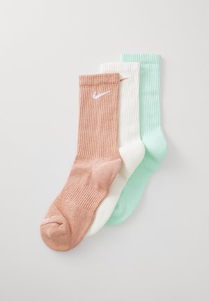 EVERYDAY PLUS CUSH CREW UNISEX 3 PACK - Sportssokker - mintfoam/rosegold-coloured/sail