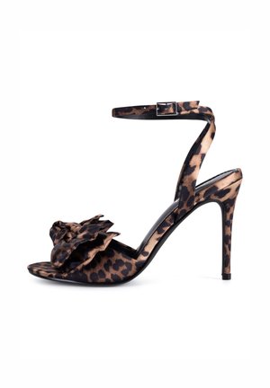 Kõrge kontsaga sandaalid - brown/black