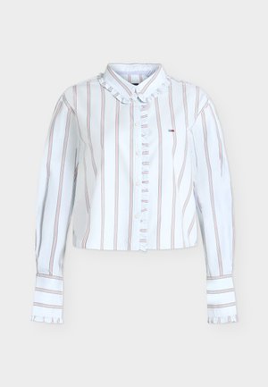 Tommy Jeans, TJW RUFFLE FEMME SHIRT - Πουκαμίσα με κουμπιά - sheer blue