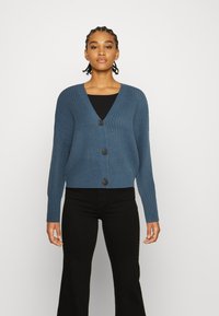 Vero Moda VMLEA V NECK CARDIGAN - Casaco de malha - china blue