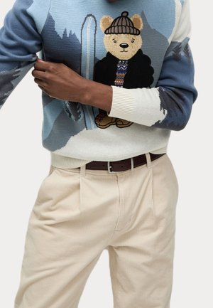 Pullover - mottled blue