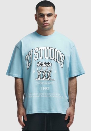 2Y Studios GLOBUS  - T-Shirt print - blue