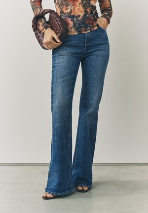 HIGH RISE STRETCH - Džínsy s rovným strihom - dark blue