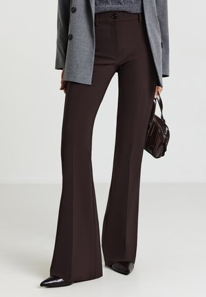 Calliope, FLARE STRETCH - Pantalon classique - marrone scuro