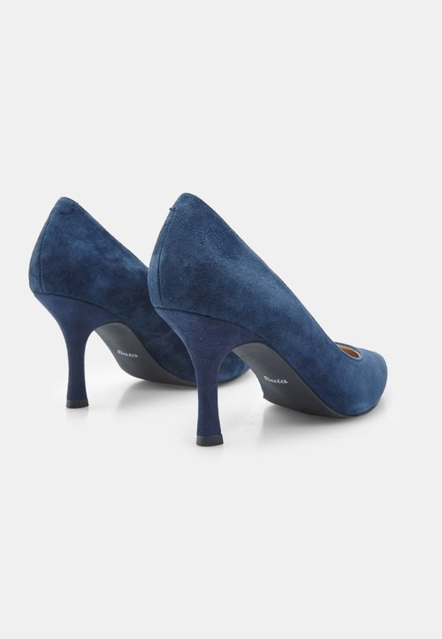 Zapatos Azul Marino Mujer Tacones Ralph Lauren Amory Terciopelo
