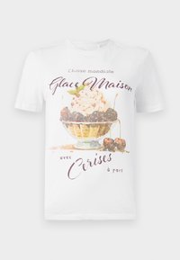 ONLKAREN DESSERT - Print T-shirt - bright white