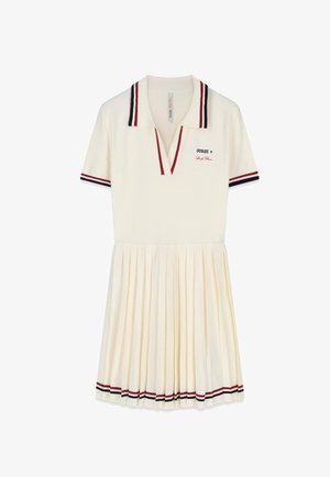 Guess, POLO-PULLOVER-MINIKLEID - Robe pull - weiß