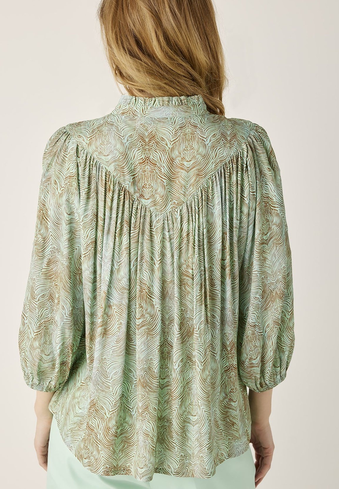 Summum Woman ZEBRA - Blouse - soft reef/groen - Zalando.nl