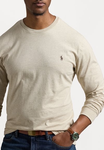 Polo Ralph Lauren Big & Tall CLASSIC FIT JERSEY LONG SLEEVE T-SHIRT - Μπλούζα με μακριά μανίκια - expedition dune heather